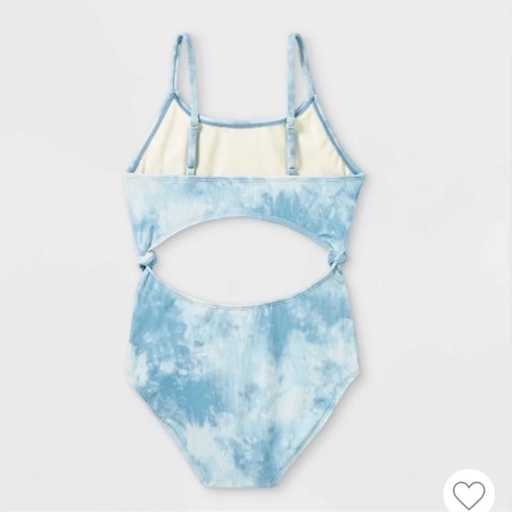 Art Class Tie Dye One Piece Swimsuit Girls L 10/12 Plus NWT UPF 50